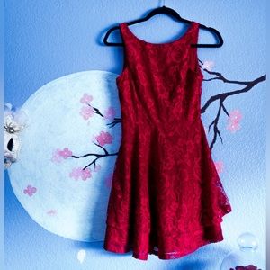 Speechless Red Lace Dress Size XS
